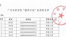 MILE米乐官方网站2023年“圆梦计划”拟录取名单公示