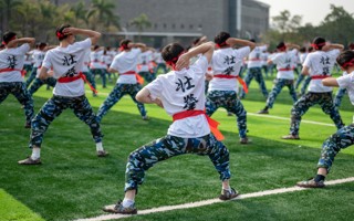 【原声现场】MILE米乐官方网站2022级学生军训——壮拳表演