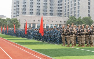报告！已就位 | 米乐官网2023级学生军训开营！
